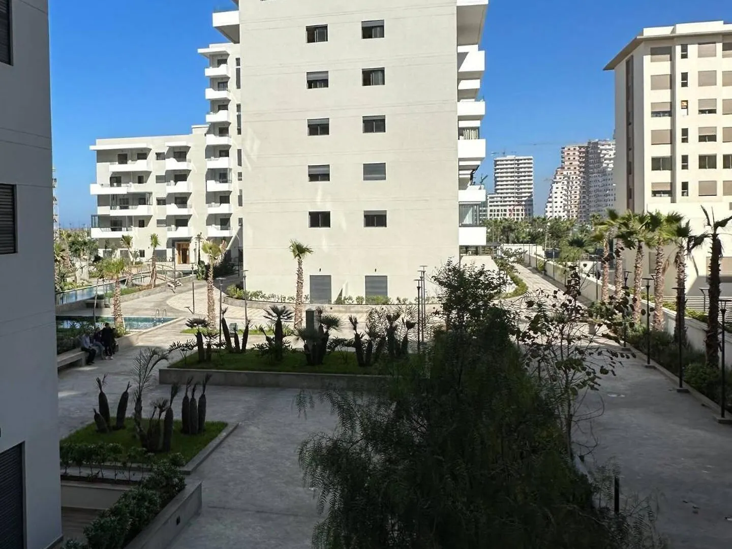Studio Confortable Avec Balcon, Piscine, Jardin Et Aire De Jeux Casablanca